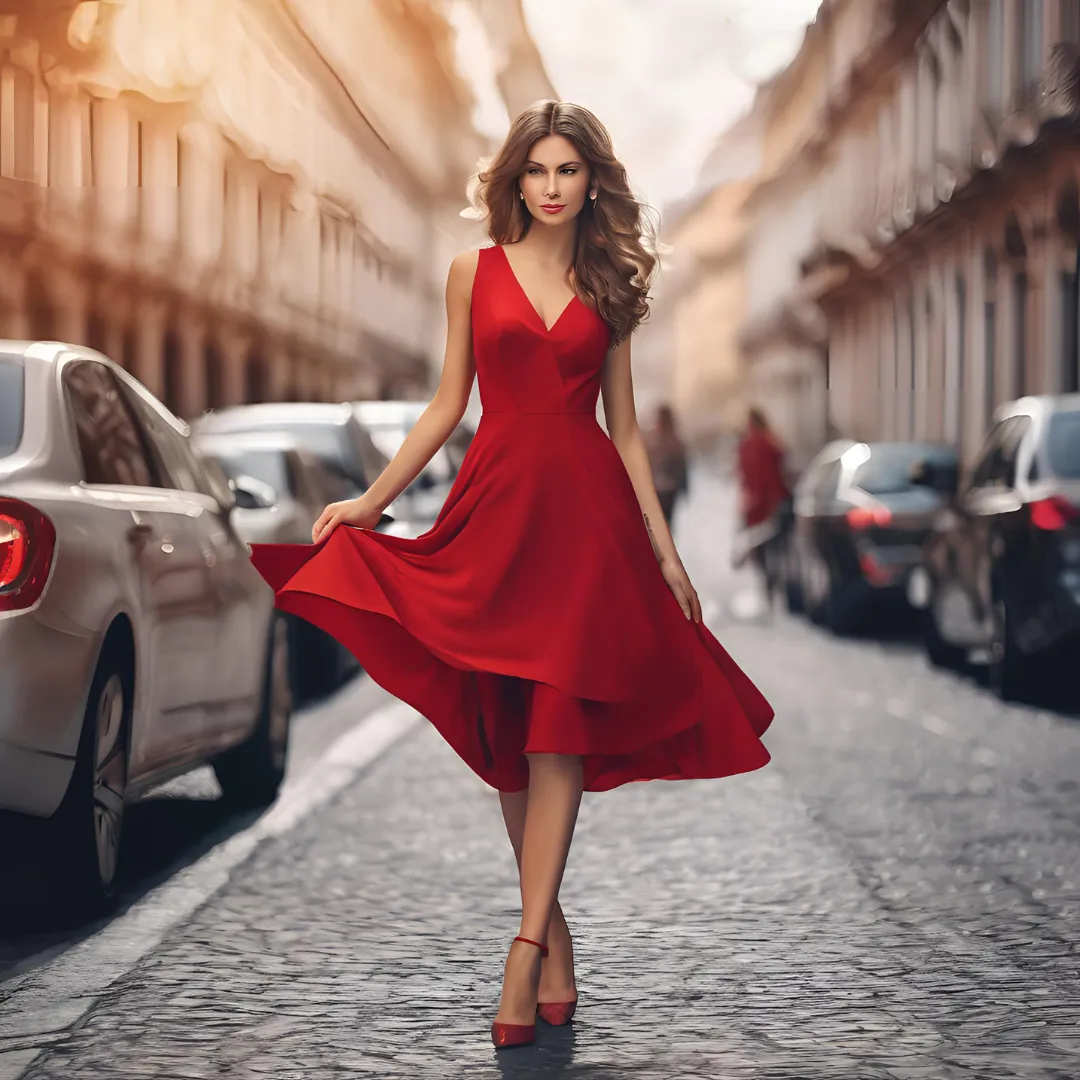 red dress | MakeOutfit.com