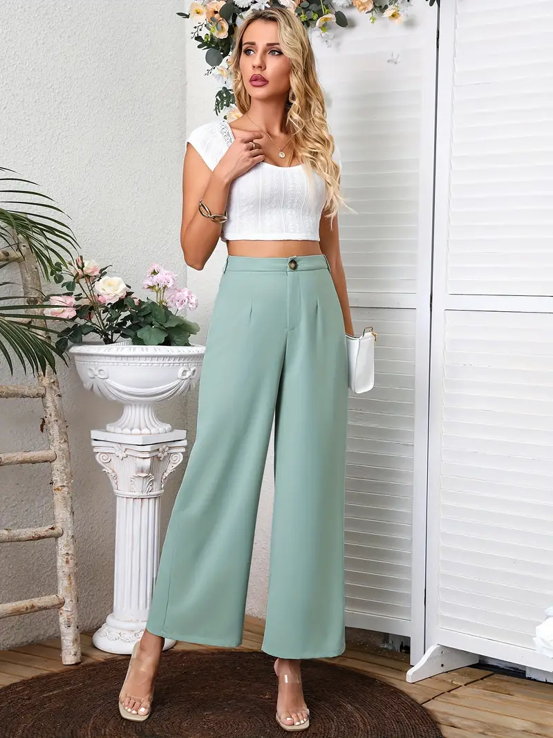 sage green trousers | MakeOutfit.com