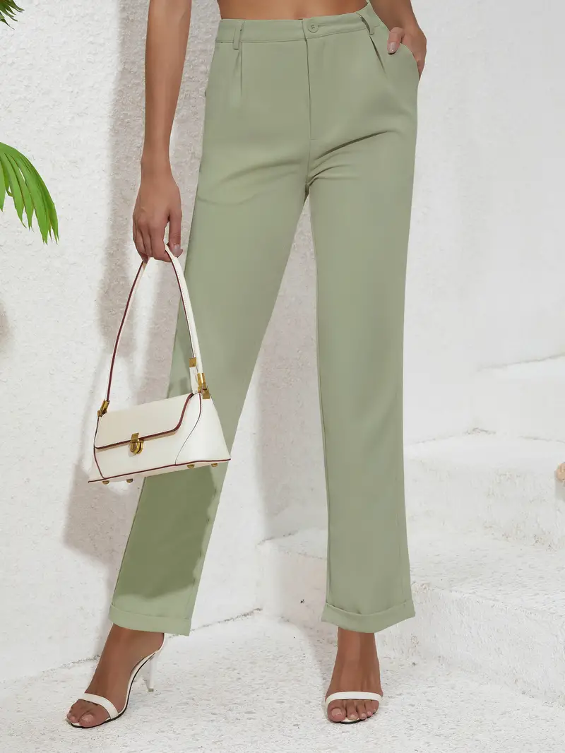 sage green trousers | MakeOutfit.com